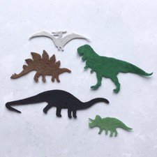 Felt dinosauri, felt die cut