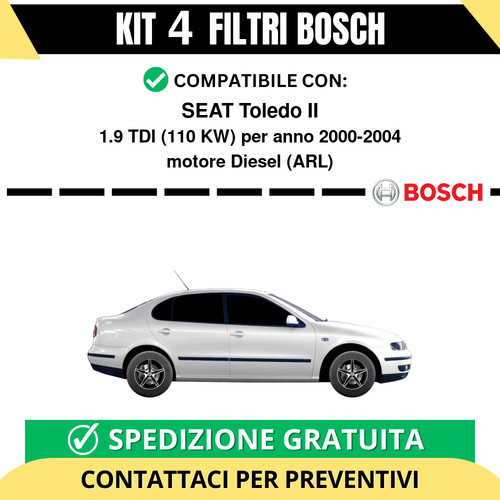 Kit bosch filtri tagliando - kit,