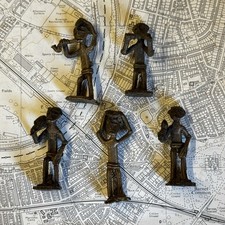 Statua tribale vintage Ashanti Dio pesi 5 pezzi bronzo?