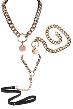 Collana restrittivo per giochi bondage fetish sadomaso collare mistress schiavo