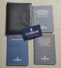 Corum vintage warranty card blank paper wallet instruction Admiral's Cup chrono