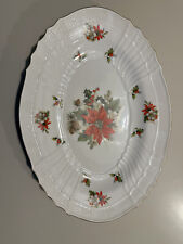 Piatto Ceramica Ovale da Portata. Richard Ginori, tema floreale