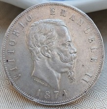 VITTORIO EMANUELE II - 5 Lire