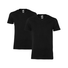 2 Pezzi Puma / Nero / Taglia S / T-Shirt Crew Uomo Canottiera Collo Rotondo