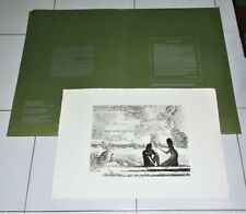 Acquaforte ABACUC SILVANO GILARDI Dialogo 1987 FIRMATA NUMERATA 32x25