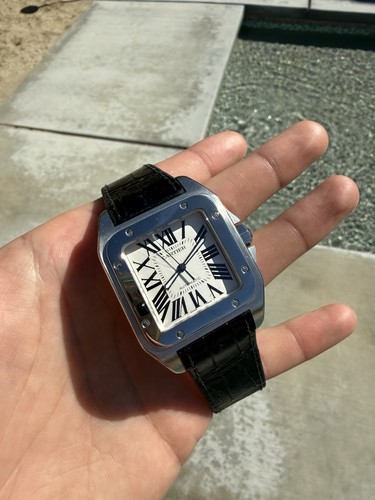 Cartier santos 100 38mm x - 100,