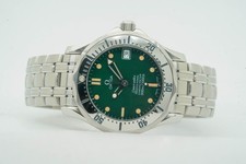 Omega Seamaster Professional 300m Jacques Mayol 255341 2553.41 36mm Green Dia...