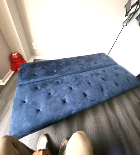 Carrozza futon wayfair blu - e,