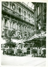 1939 MILANO CaffÃ© SARTI in Galleria VITTORIO EMANUELE deserto a Ferragosto