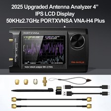 Strumento analizzatore di rete schermo 4" 50KHz a 2,7GHz Nano VNA analizzatore antenna vettoriale