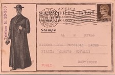 ?? Cartolina Pubblicitaria - Antica Sartoria Bisi Bologna  FP/VG 1932