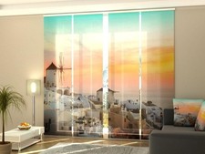 Set di 4 Tende a Pannello Mulino a Vento Greco.  ARREDALACASA