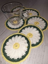 Set 6 Sottobicchieri Uncinetto