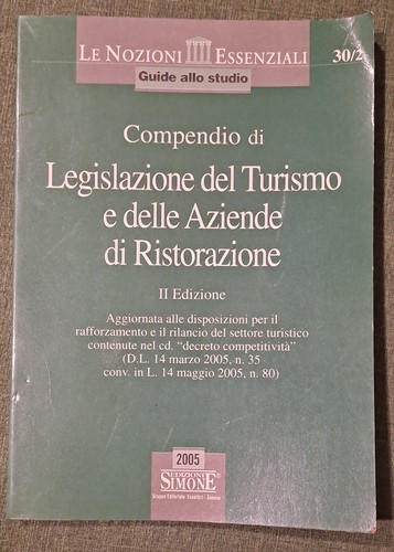 Legislazione del turismo - , e
