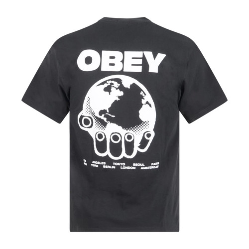 Obey shirt nera - t-shirt, halping
