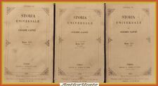 STORIA UNIVERSALE del XV secolo di Cesare Cantù  3 VOLUMI libro antico
