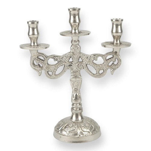 Candelabro ottone nichelato - candelabro, in