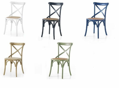 Sedia shabby bistrot rattan - bistrot,