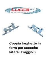 Coppia Targhette In Ferro Per