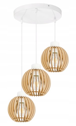 Wooden pendant light - pendant, lamp