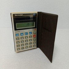 Calcolatrice Vintage Sharp Elsi Mate EL-347 Solar Cell Calculator