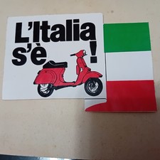 VESPA ADESIVO L'ITALIA SE VESPA ORIGINALE 