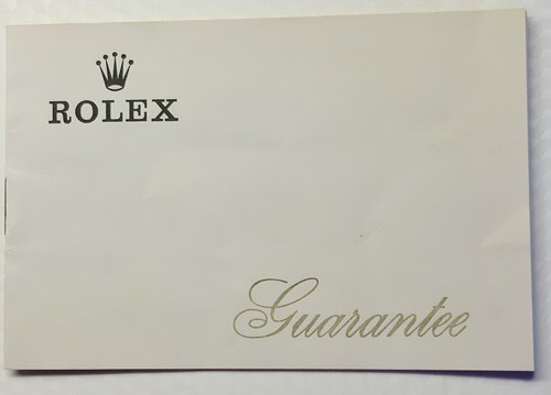 Rolex guarantee 1971 engl - 1971, ,