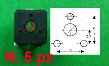 Trimmer Carbone (n.5 pz)  4,7 M ISKRA 6x6 Regolazione Verticale