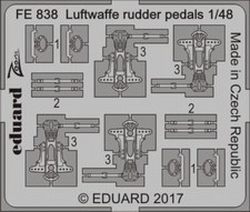 Pedali timone Eduard 1/48