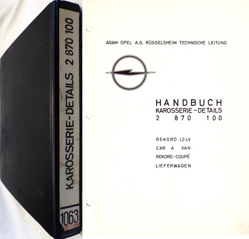 Opel rekord manuale - rekord, a