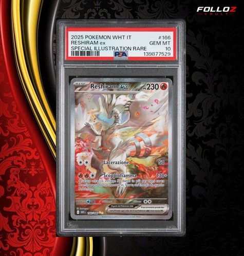 Carta pokemon reshiram - pokemon, ex