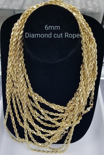 Collana corda oro giallo - 10, kt
