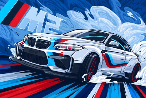 Targa latta bmw x - m2, 20