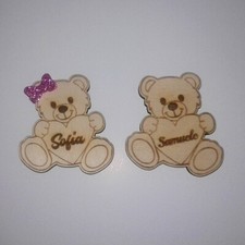 Orsetti in legno con nome