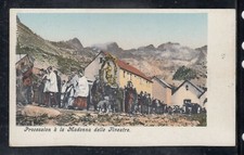 Cartolina Procession à la Madonna delle Finestre Torino A631