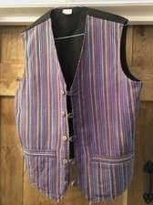 Gilet cotone a righe stile