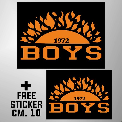 Adesivo roma boys - roma, curva