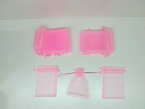 100 sacchetti organza - organza, rosa