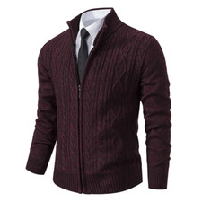 M-XXXL Cardigan Maglione Con