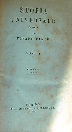 Storia universale volume - universale., xiv
