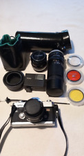 Canon FTB - QL con obiettivi FD e FL, flash Rollei, filtri  custodie