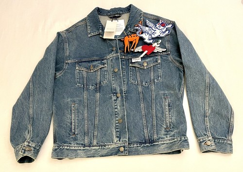 Gucci applique denim - applique, blu