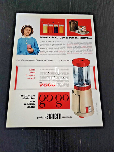 1960 bialetti gogo frullatore - gogo,