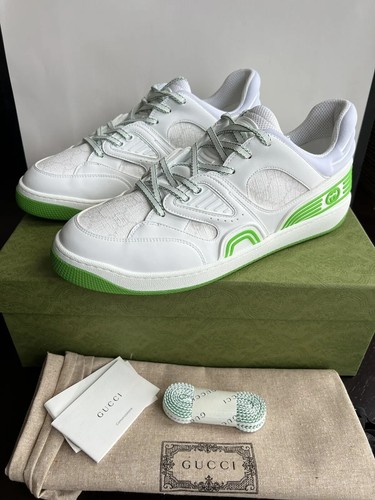 Gucci basket leather logo - leather,