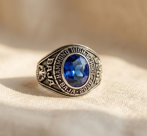 Anello personalizzato ovale