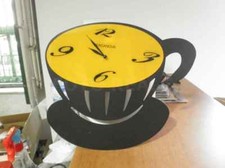 PARTICOLARE OROLOGIO DA PARETE TAZZA TAZZINA CAFFE' KASANOVA 37X32 CM USATO