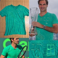 Nike Tennis t-shirt RF Roger Federer Indian Wells Miami 2017 win da collezione