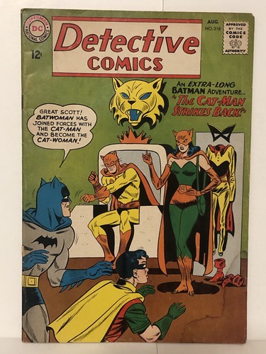 Detective comics 318 - detective, vg+,4,5
