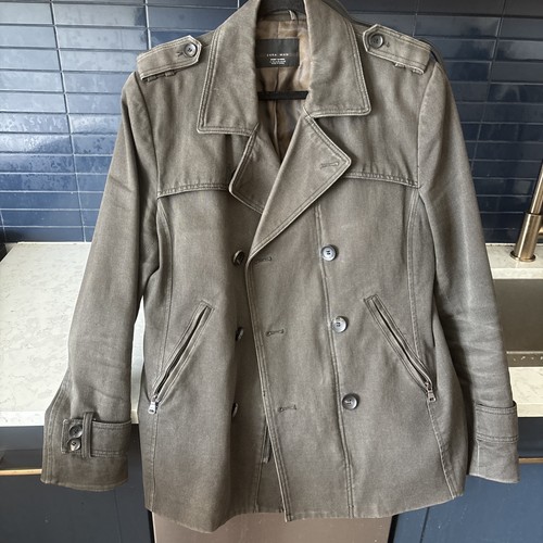 Zara uomo cappotto verde - zara,