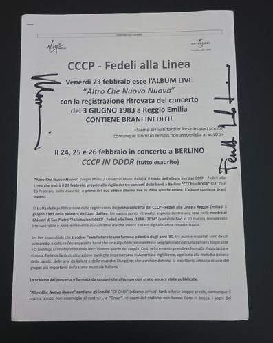 Cccp fedeli alla linea - alla,